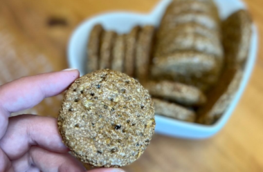 Biscoito saudável de maça e canela