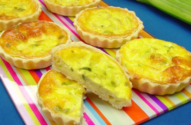 Miniquiche de alho-poró