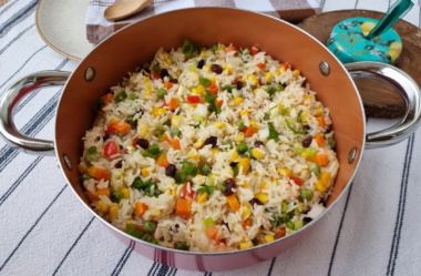 Arroz à grega tradicional