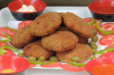 Bolinho de carne de feira