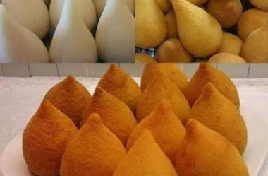 Coxinha crocante deliciosa e bem fácil de fazer