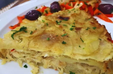 Mil-folhas de bacalhau