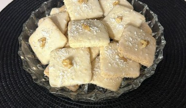 Bolacha de coco e nozes sem gluten