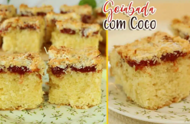 Bolo cocada com goiabada