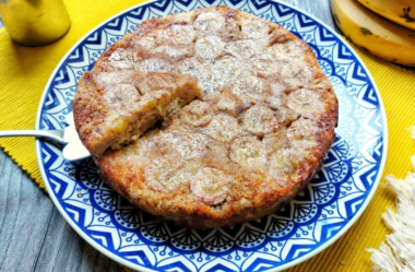 Torta de banana e aveia fácil