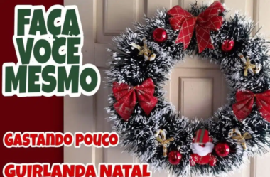 Como fazer guirlanda de natal