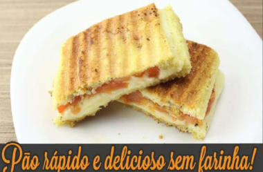 Pão low carb recheado