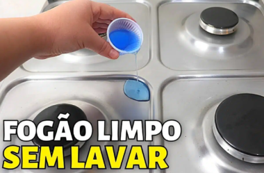 Misturinha para limpar fogão 