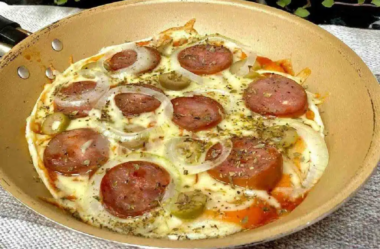 pizza de frigideira