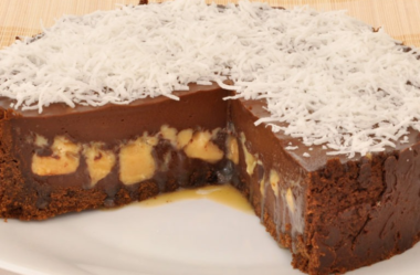 Torta de chocolate e doce de leite