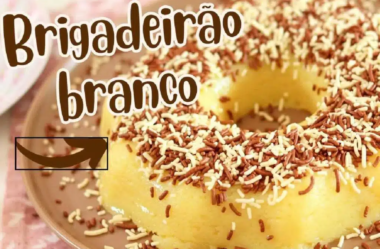 Brigadeirão de chocolate branco