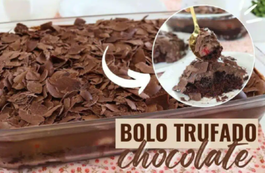 Bolo trufado de chocolate