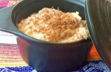 Arroz-doce integral sem açúcar