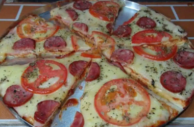 pizza de liquidificador