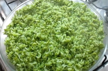 arroz com brócolis