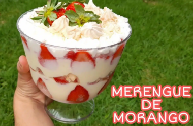 Merengue de morango