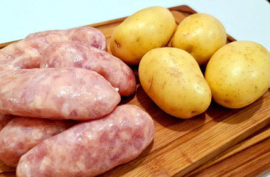 linguiça com batata