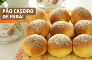 pão caseiro de fubá