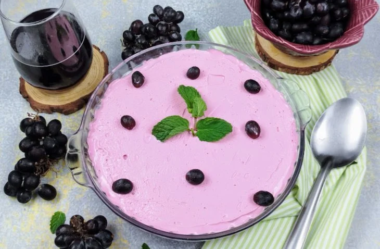 Mousse de uva com Tang