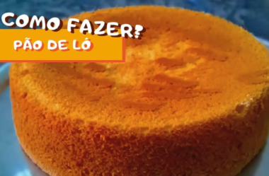 massa de pão de ló 