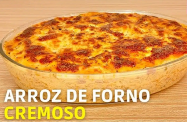 Arroz de forno cremoso