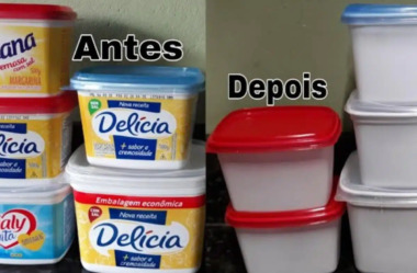 como tirar a tinta dos potes de margarina