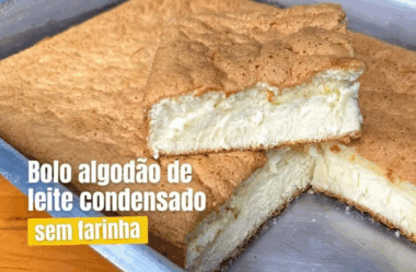 Bolo algodão de leite condensado