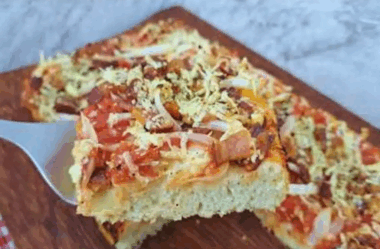 Pizza siciliana de cebola 