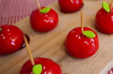 brigadeiro maçã do amor