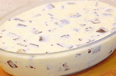 Sobremesa cremosa de bis