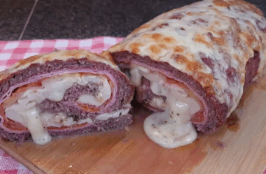 rocambole de carne moída