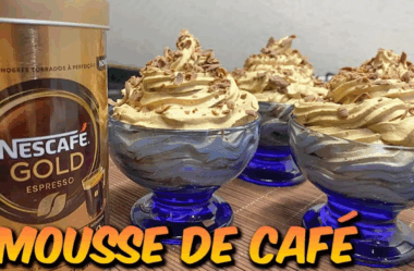 mousse de café cremoso