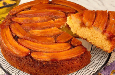 bolo de fubá com banana