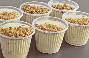 mousse cremoso de paçoca