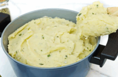 Purê de batata leve e cremoso 