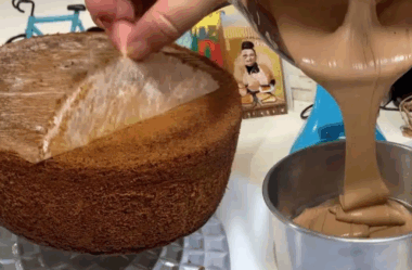 Massa para bolo recheado