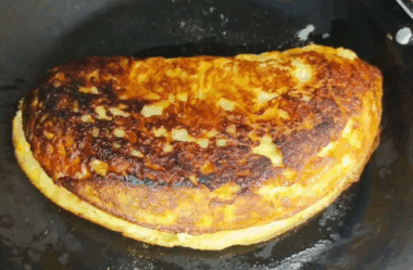 Pastel de banana de frigideira 