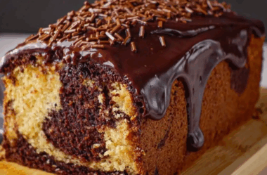 Bolo mármore caseiro