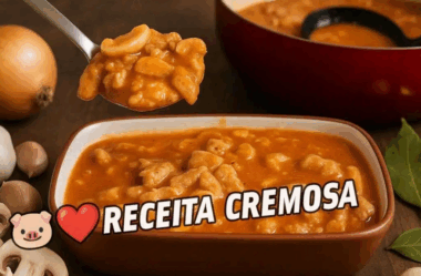 estrogonofe de carne suína