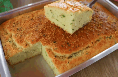 Bolo salgado fofinho